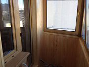 Отделка балкона деревянной вагонкой - фото 4